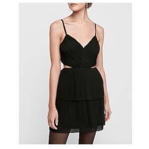 Express Black Cut-out fit and flare dress Sz XS‎